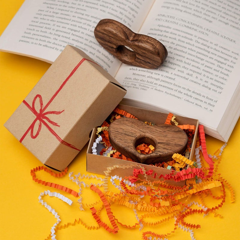 TILISMA Book Page Holder â€“ Handmade Wooden Heart Reading Accessories â€“ Gifts for Book Lovers (Large) - Image 5